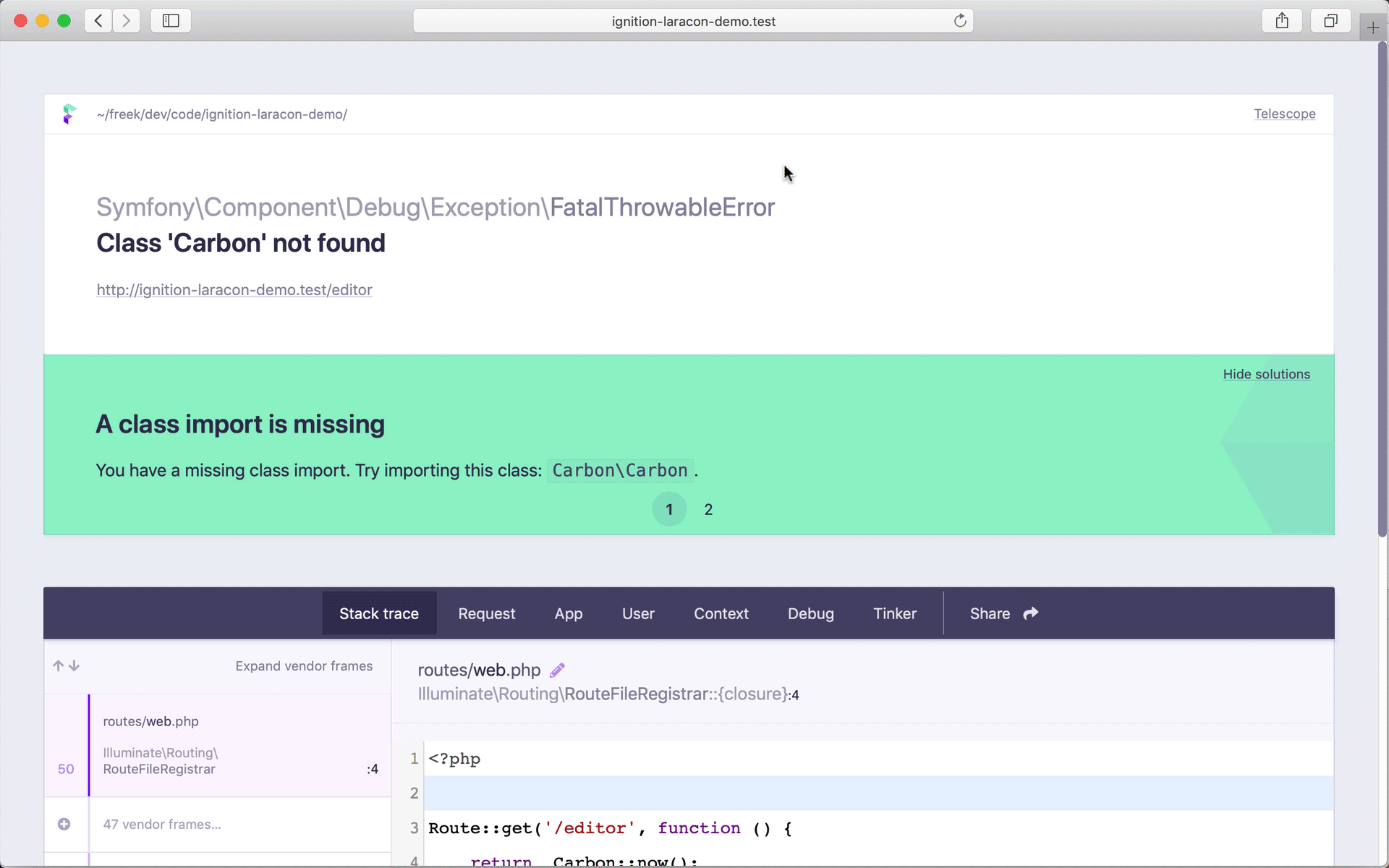 Code editor