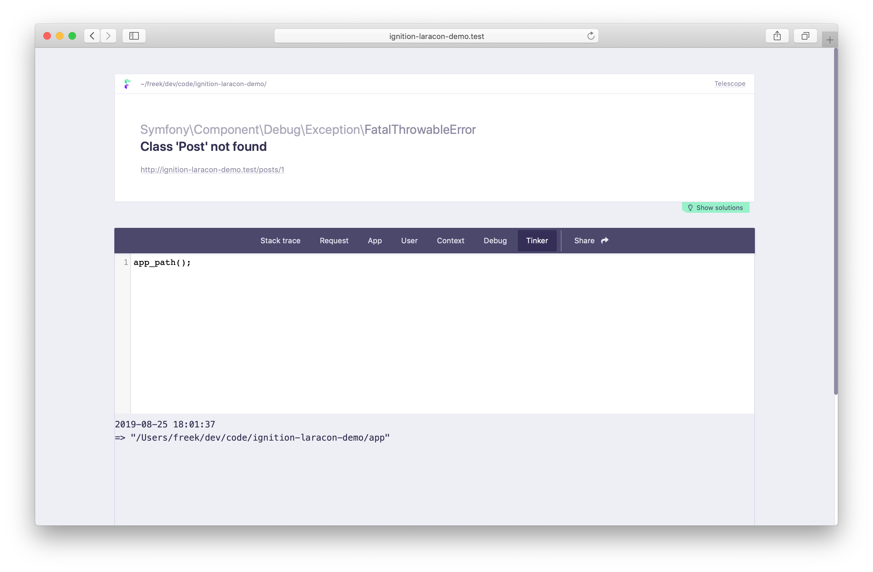 Tinker tab