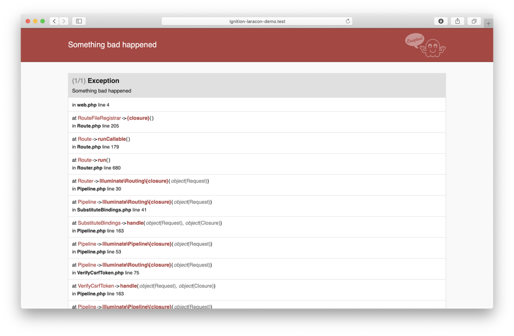 Symfony error