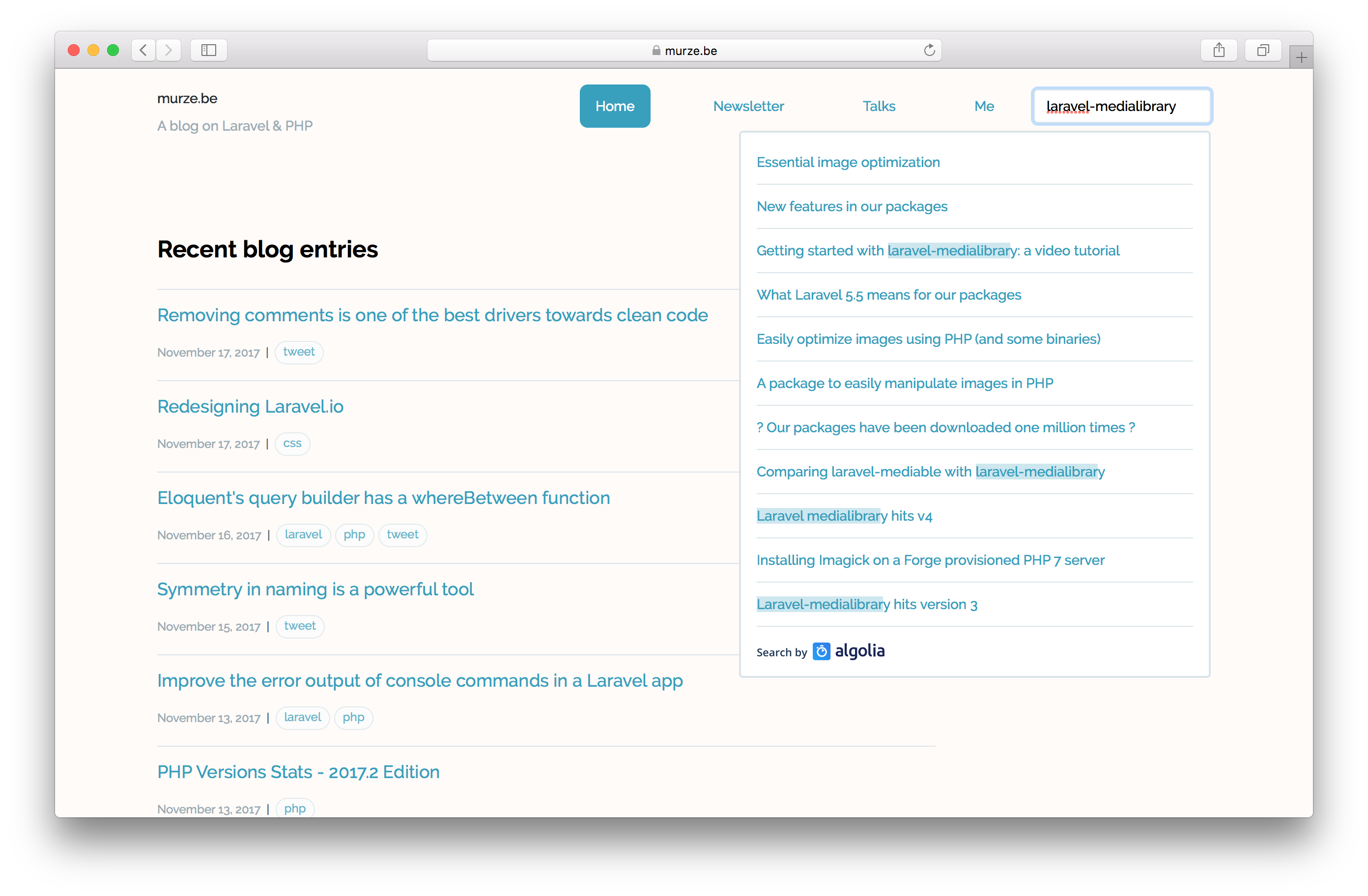 Screenshot of murze.be