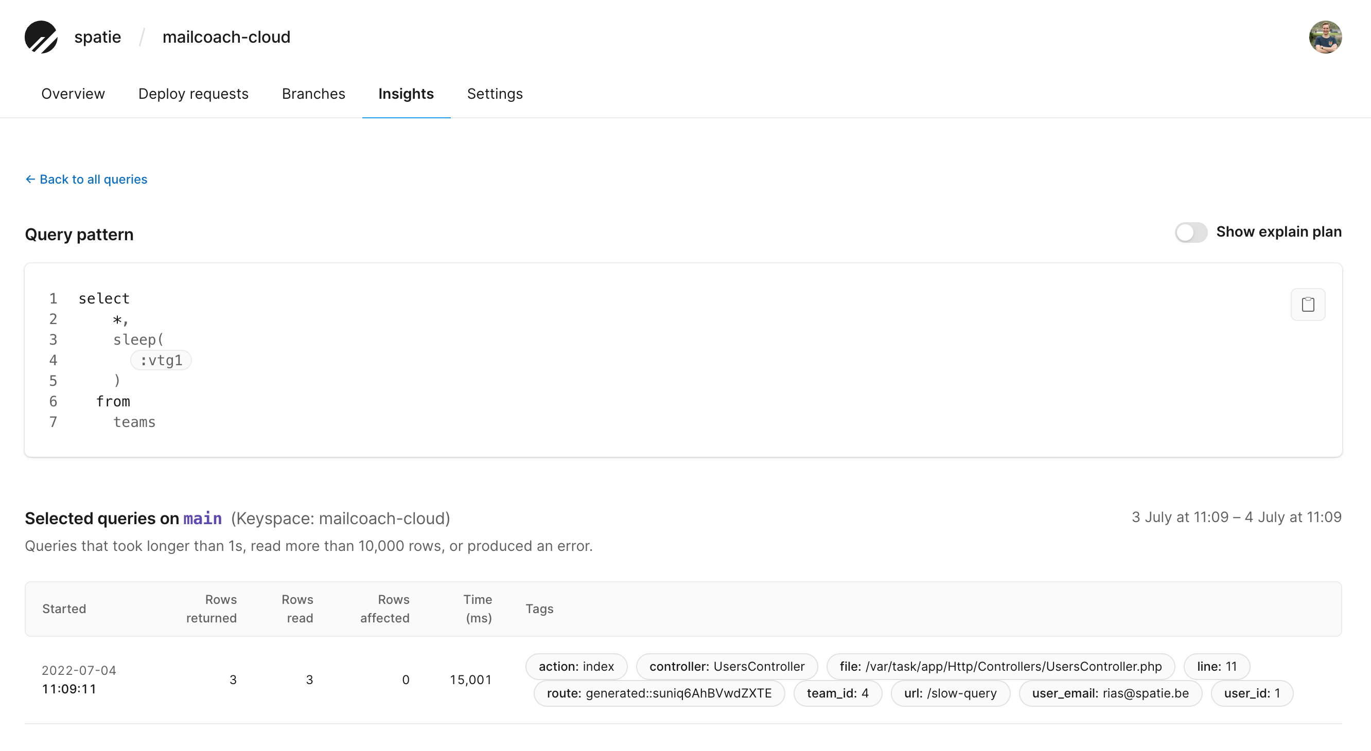 sql comments insight